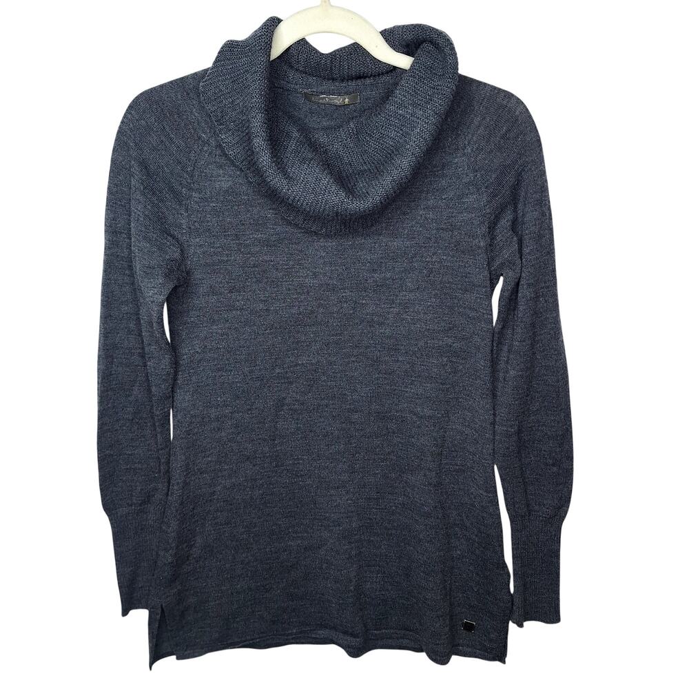 Smartwool Cowl Neck Sweater Women's Small Merino Wool Blend Turtleneck Gorpcore